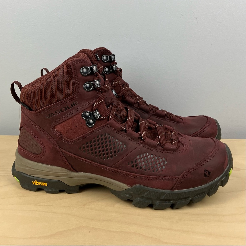Vasque Women’s Size 9.5 M 7385 Talus AT Leather Hiking Boots Rum Raisin NWOT